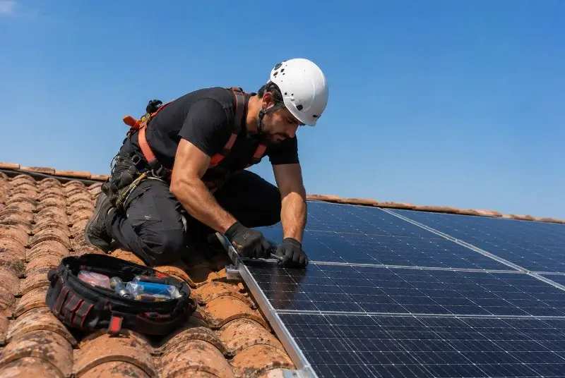 Maintenance et monitoring de panneaux solaires à Dompierre-sur-Yon